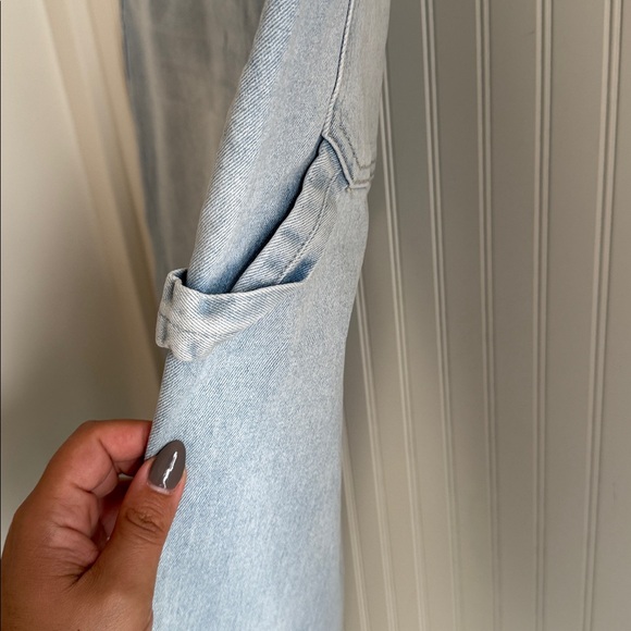 Mica High Rise Utility Straight Crop Jean NWT Light Wash - Picture 4 of 9